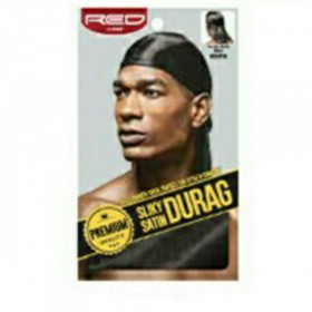 Red by Kiss Man Silky Satin Durag Black HDUP01 Red by Kiss Man Silky Satin Durag Black HDUP01